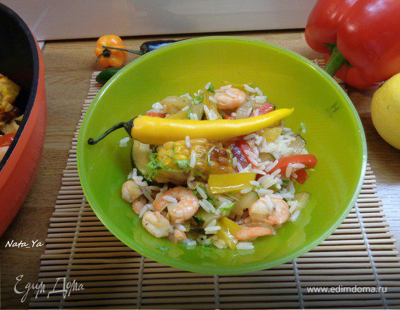 Соте из креветок "Тайский стиль" Соте из креветок "Тайский стиль"