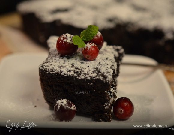 Клюквенный брауни