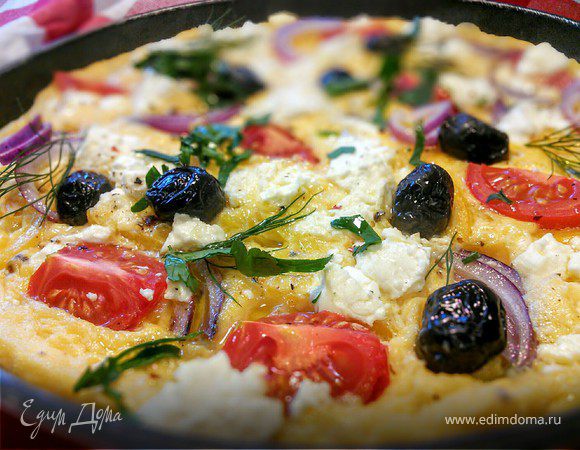 Омлет по мотивам греческого салата (Greek-Salad-Omelette) 