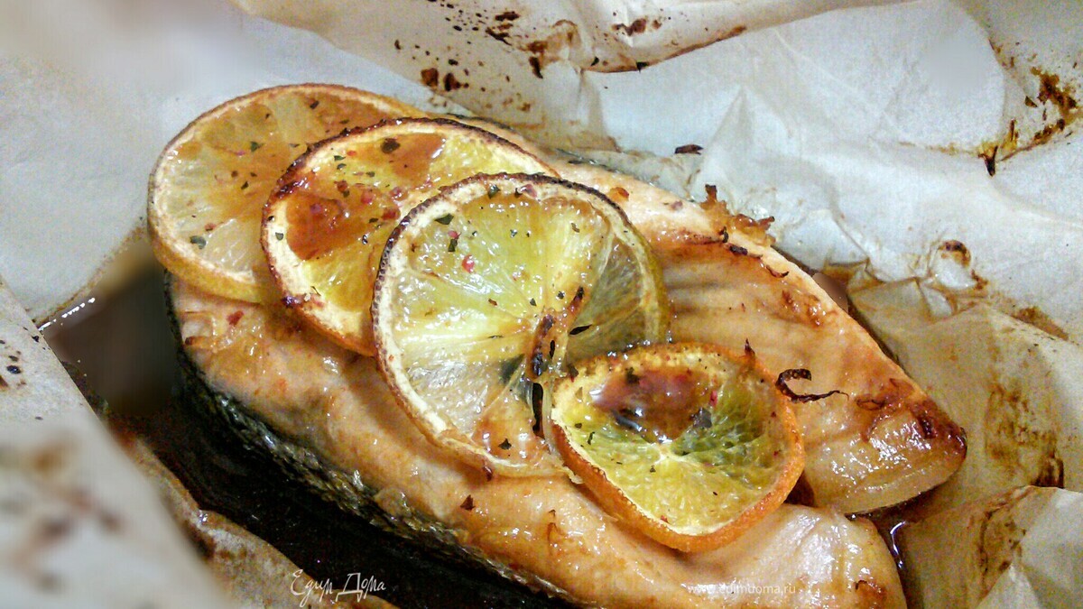 Лосось в соевом соусе