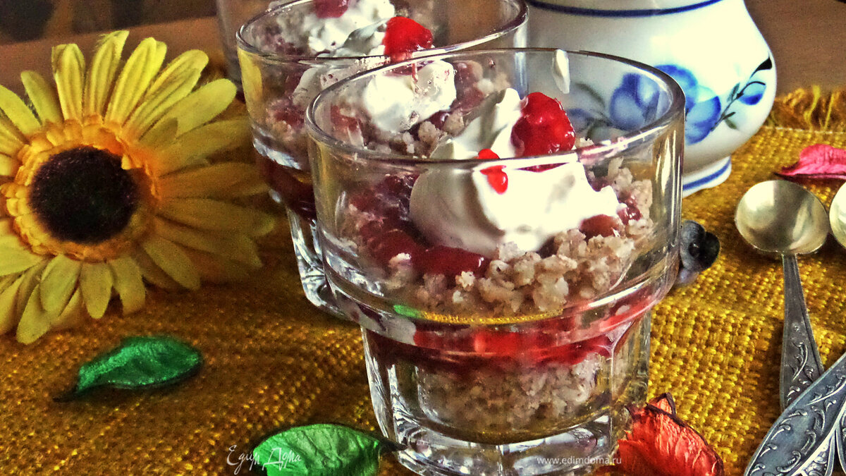 Завтрак из гречневых хлопьев