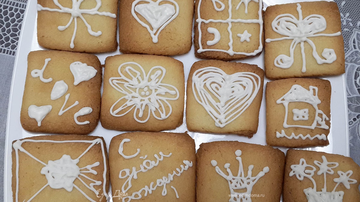 Ванильное печенье с белым шоколадом