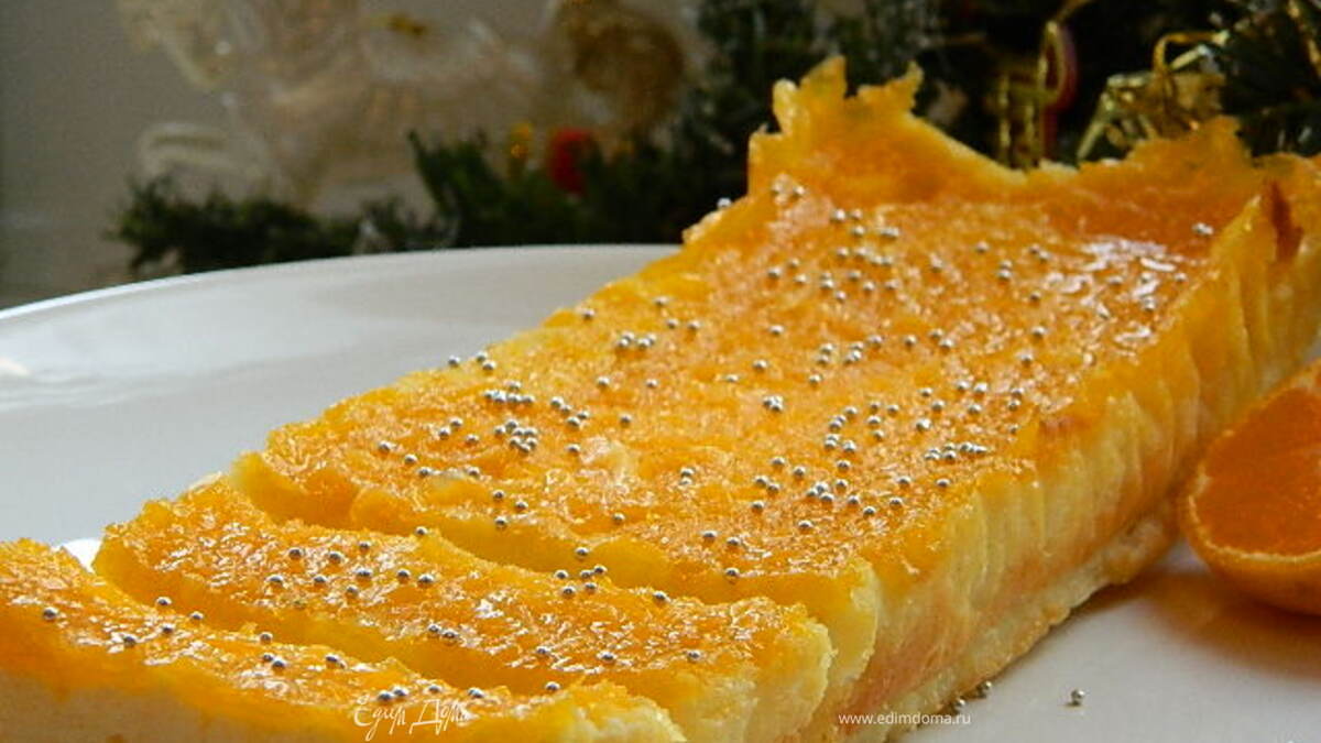 Творожная запеканка с мандаринами