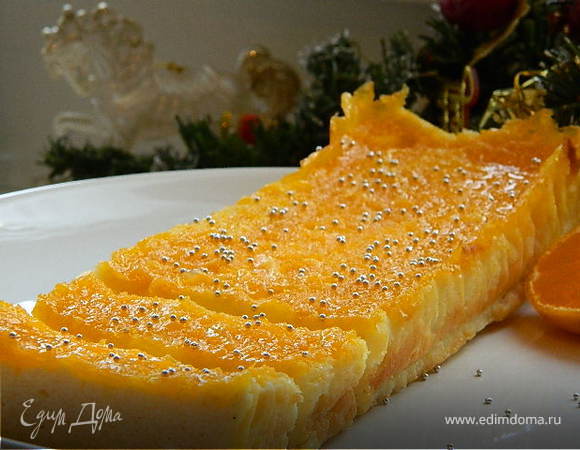 Творожная запеканка с мандаринами