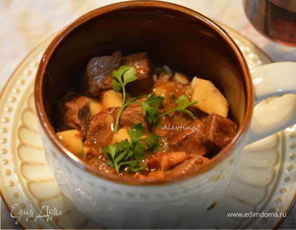 Говядина тушеная с репкой