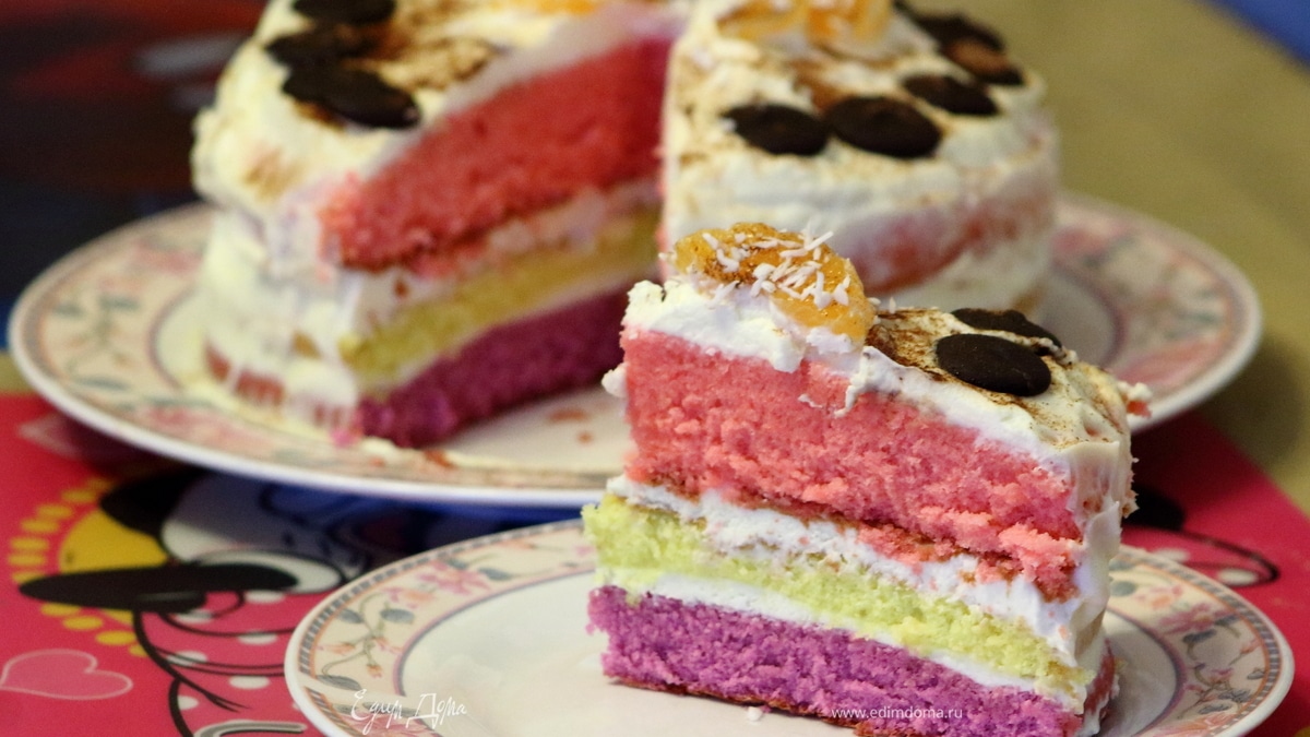 Торт «Цветное настроение»