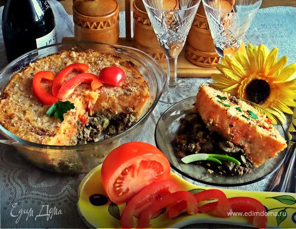 Печенка под овощной шубкой