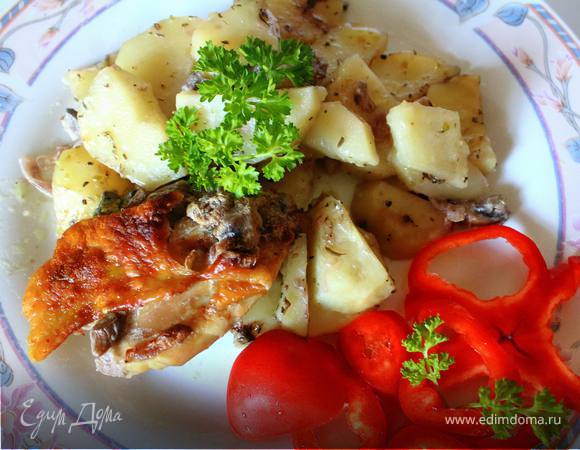 Картофель курино-грибной