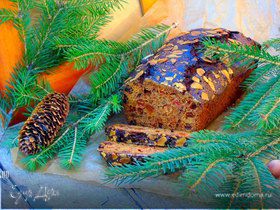 Рождественский кекс на портере (штоллен)