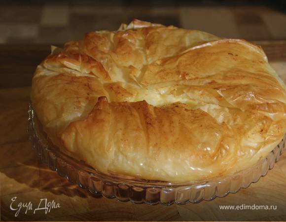 Манник из теста фило
