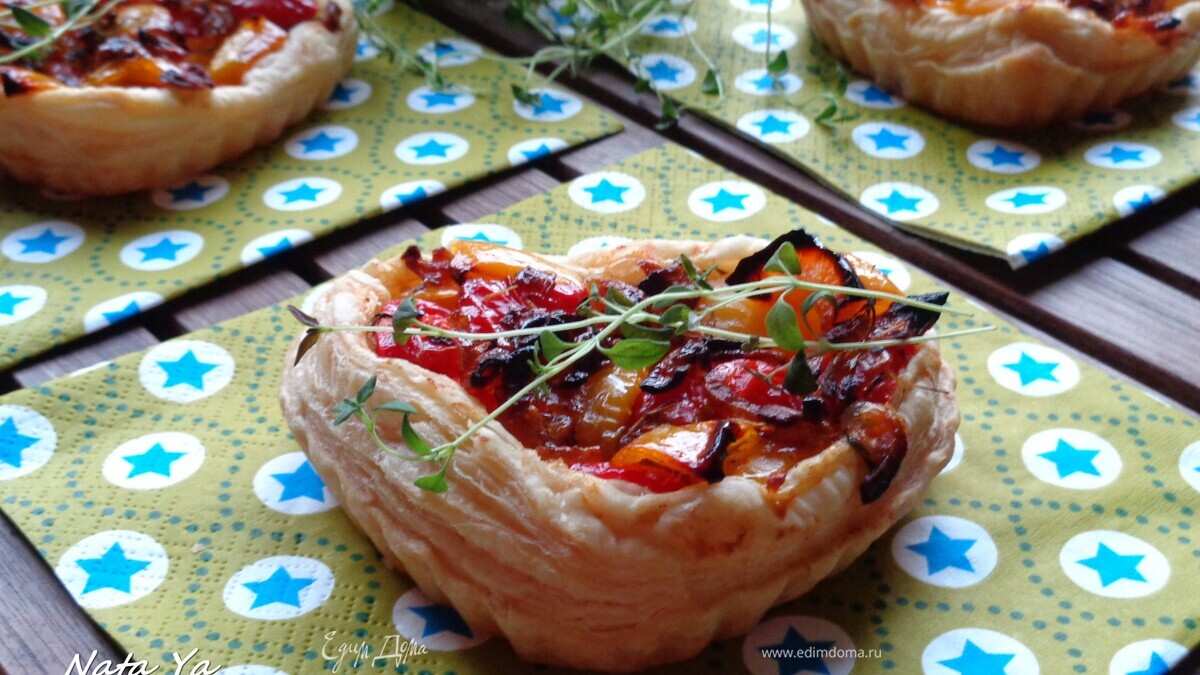 Мини-тарты со сладким перцем