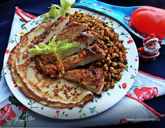 Курочка с гречкой и грибами Курочка с гречкой и грибами