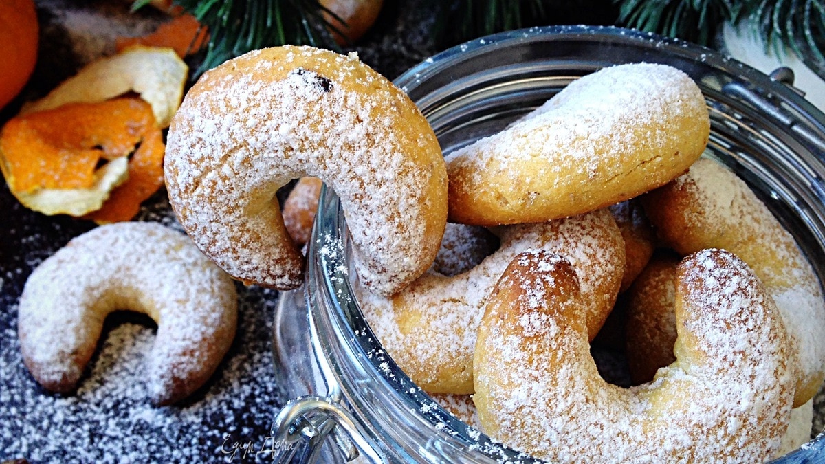 Орехово-ванильные рогалики