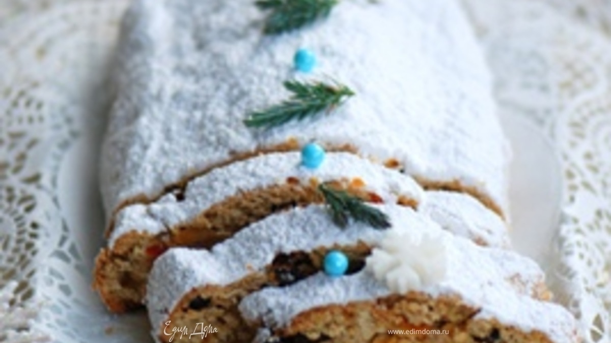 Творожный штоллен с сухофруктами