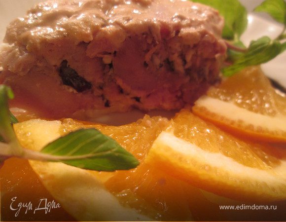 Террин из утки с фундуком 