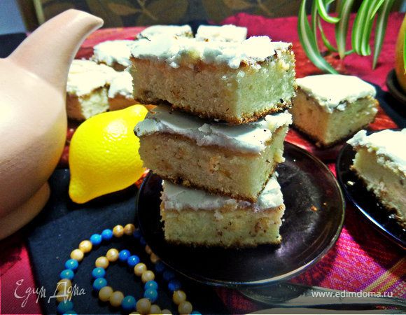 Лимонные квадратики под меренгой Лимонные квадратики под меренгой