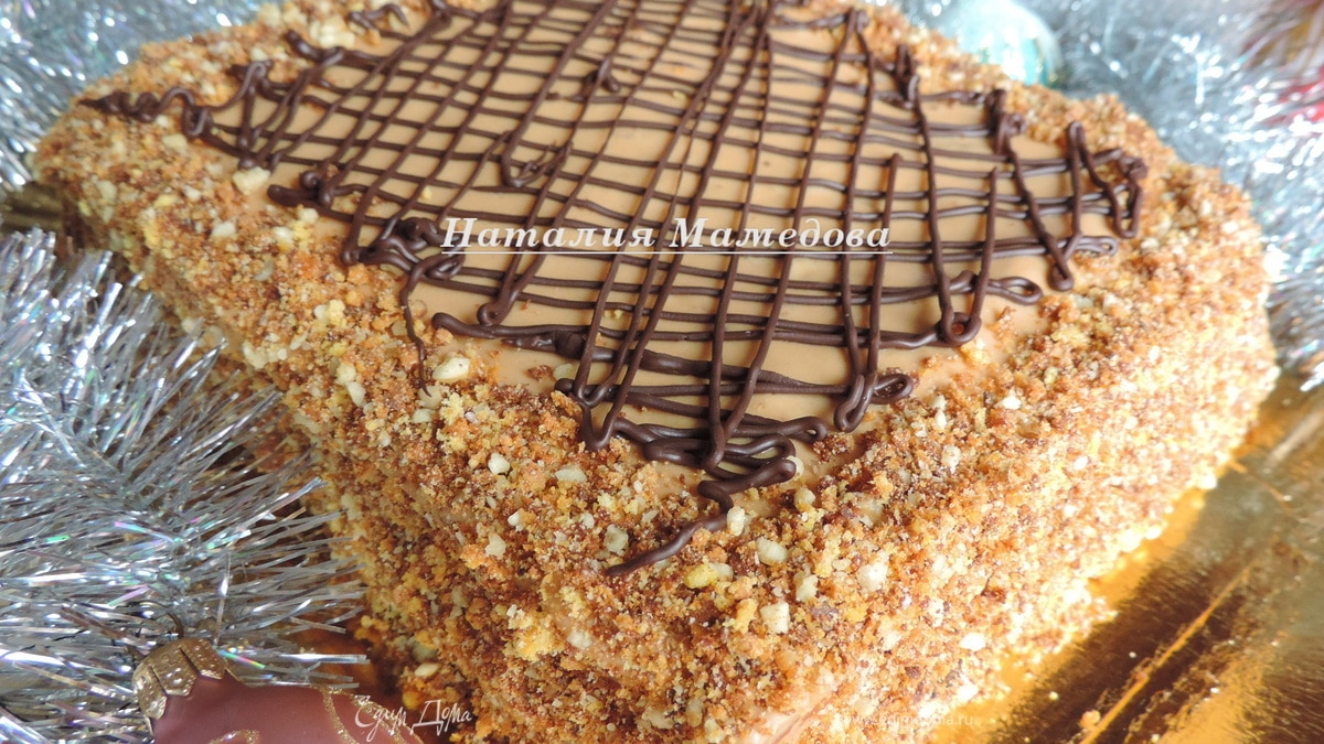 Тыквенно-вишневый торт "Вишня в карамели"