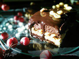 Арахисово-шоколадные пирожные