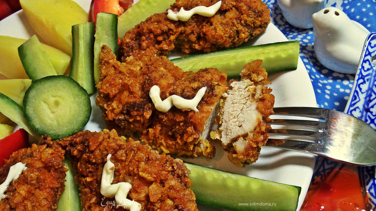 Курица в кукурузной панировке