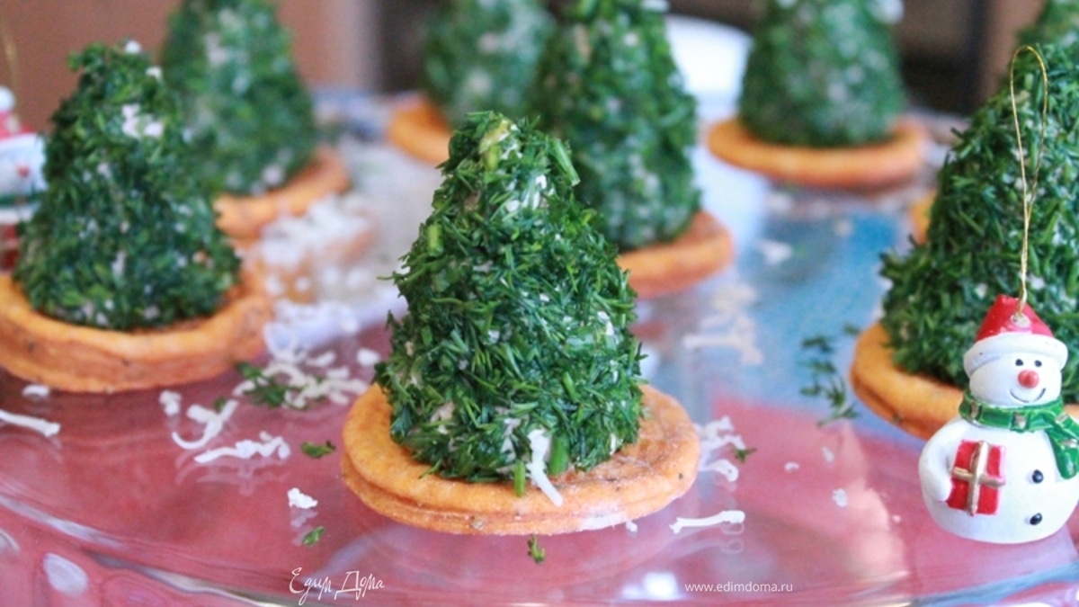 "Елочки" на крекере