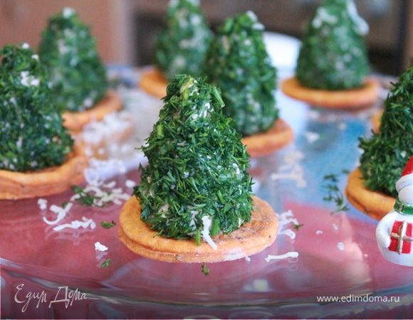 "Елочки" на крекере "Елочки" на крекере