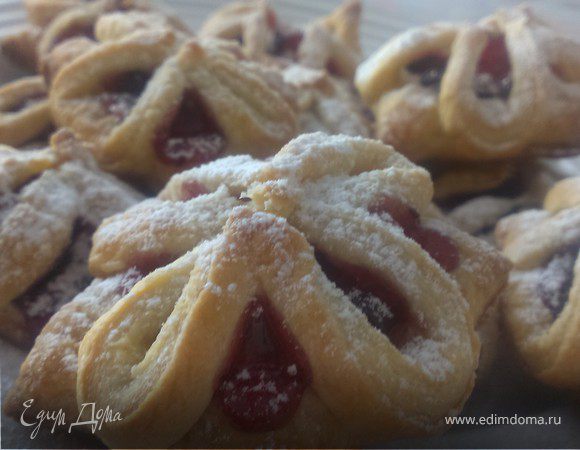 Рецепт печенья «Бантики» с повидлом Рецепт печенья «Бантики» с повидлом