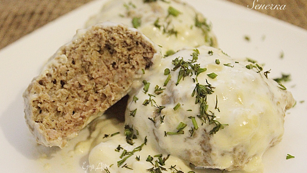 Митболы в сырном соусе