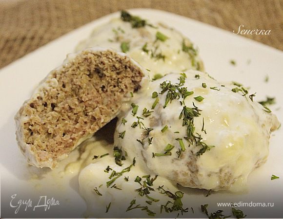 Митболы в сырном соусе