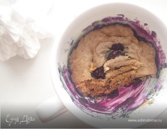 5-минутный маффин с черникой