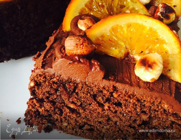 Апельсиновый кекс с шоколадом и лесными орехами Апельсиновый кекс с шоколадом и лесными орехами