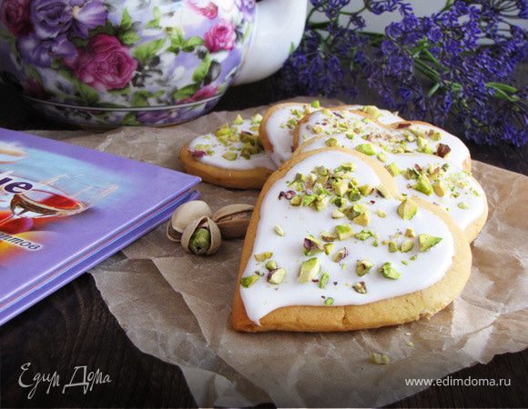 Лимонные сердечки с фисташками Лимонные сердечки с фисташками