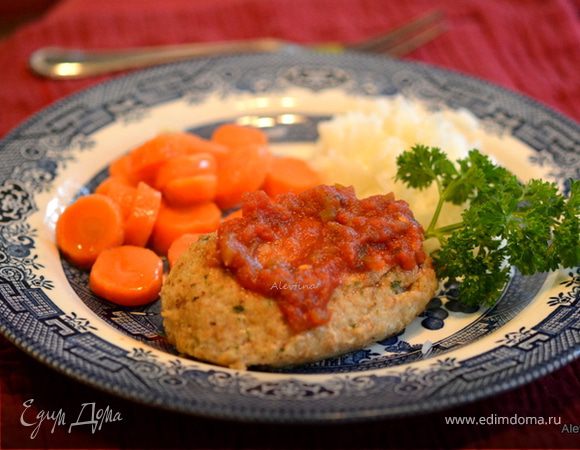 Котлеты из индюшачьего фарша с грибами