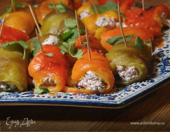 Закуска из перца с пряным творогом Закуска из перца с пряным творогом