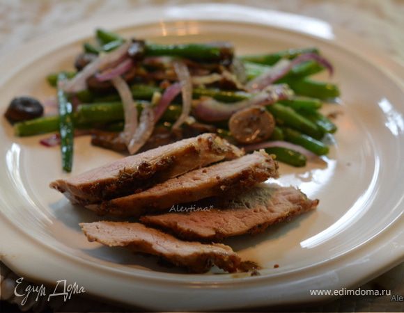 Свиная вырезка под горчичным соусом Свиная вырезка под горчичным соусом