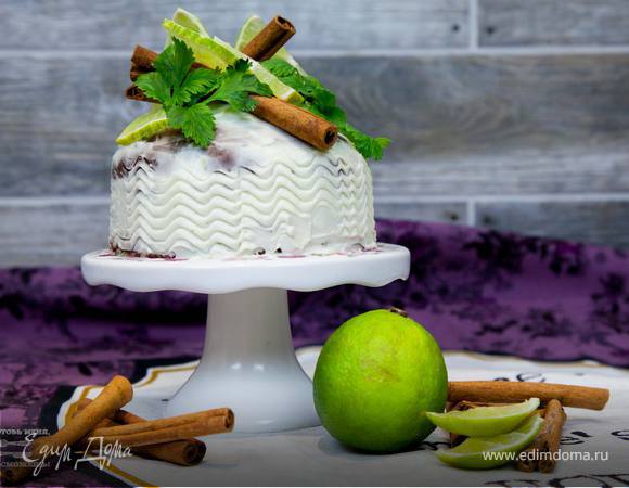 Шоколадное пирожное с ромом и лаймом Шоколадное пирожное с ромом и лаймом