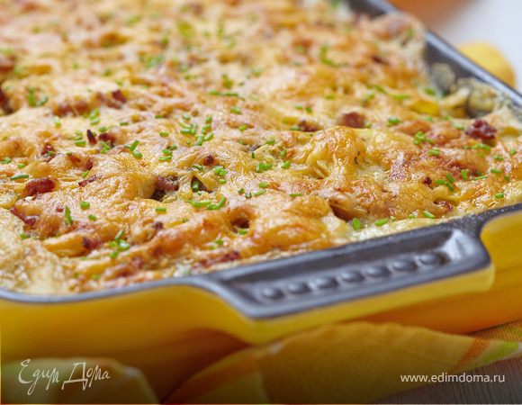 Картофельная запеканка с цукини и сыром чеддер Картофельная запеканка с цукини и сыром чеддер