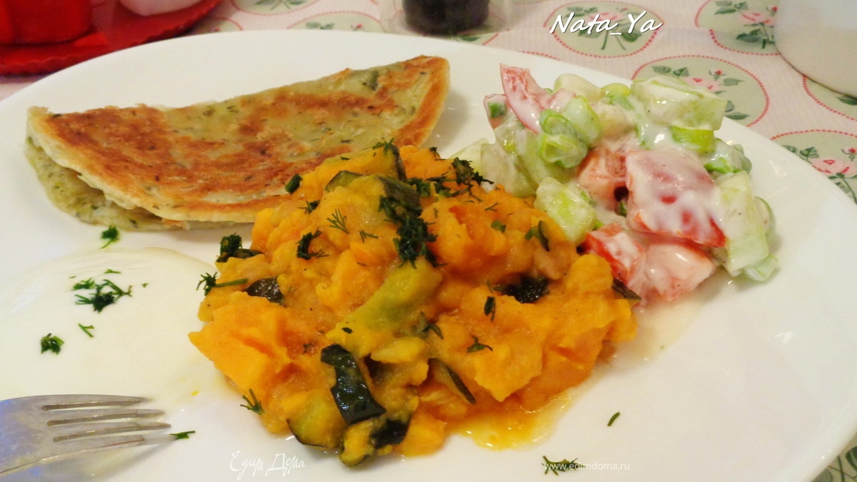 Индийское карри с бататом