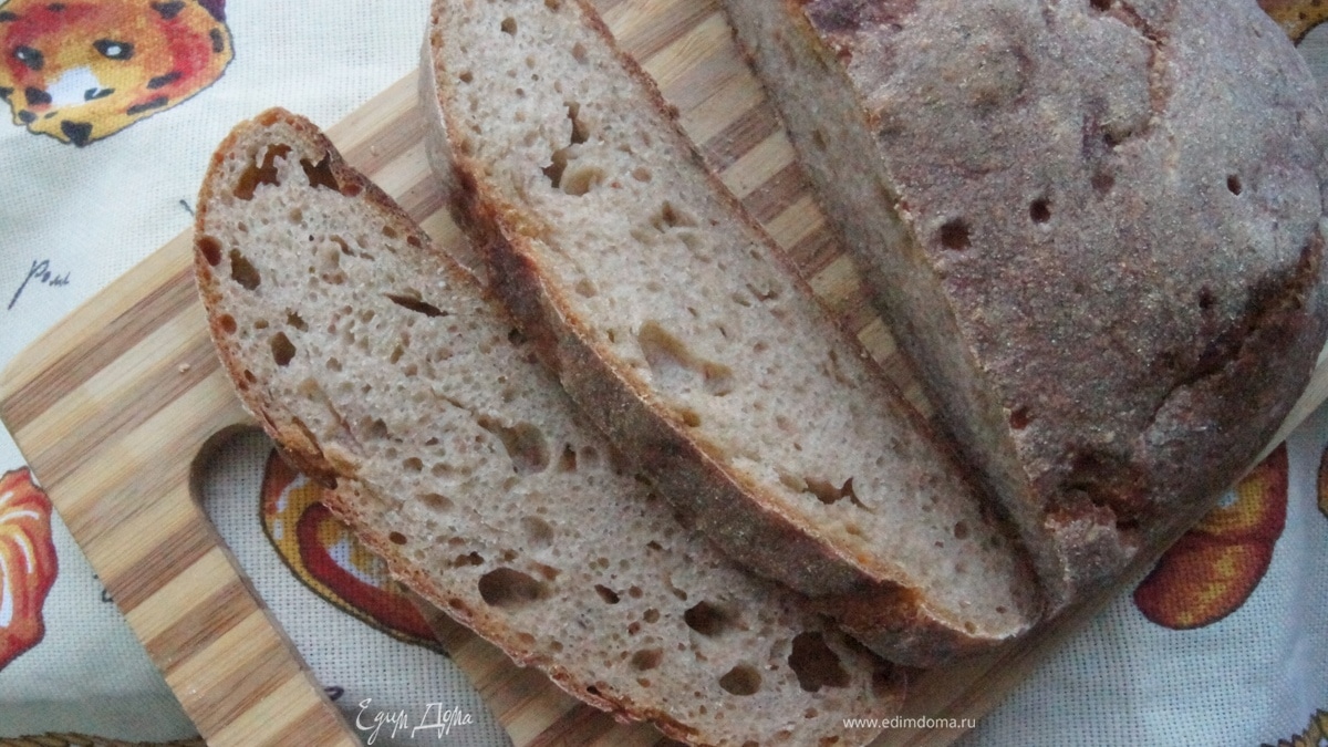 Чешский деревенский хлеб на ржаной закваске