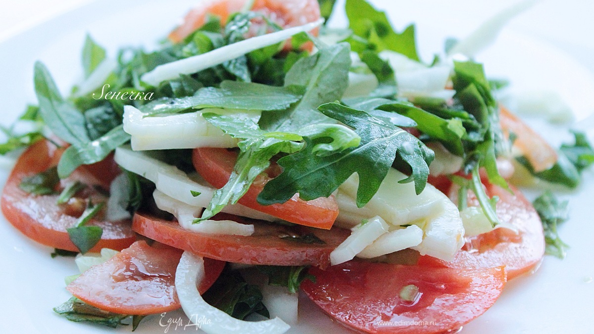 Салат из кальмара с фенхелем