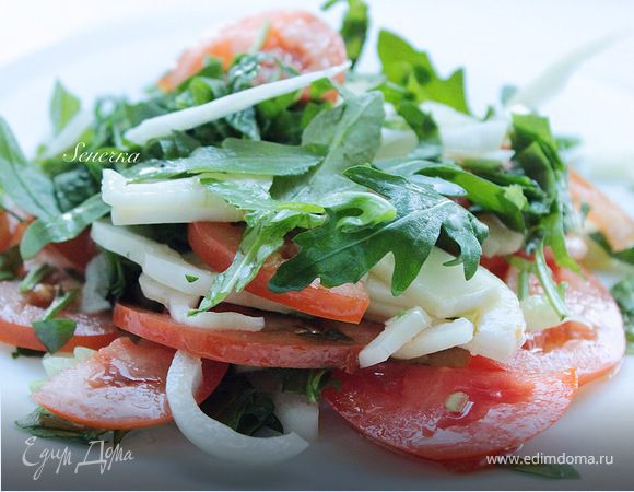 Салат из кальмара с фенхелем 