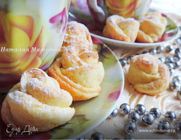 Творожное печенье «Чайная роза»