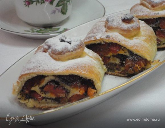 Рулет с курагой и маком Рулет с курагой и маком