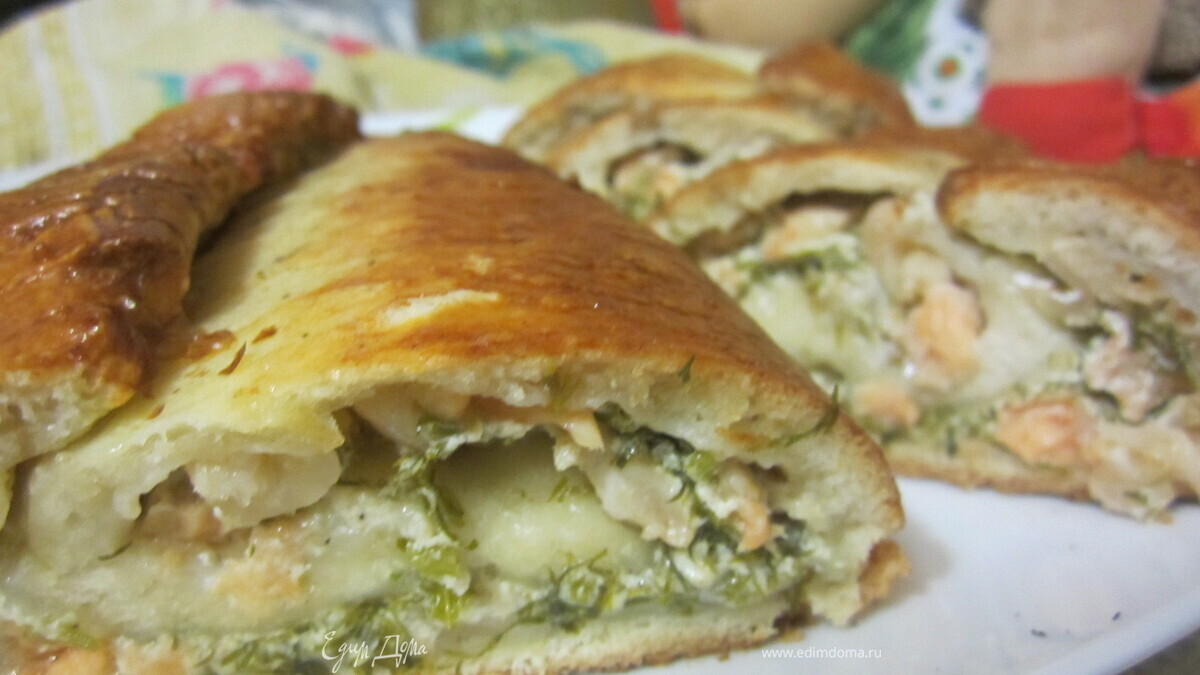 Рулет с семгой