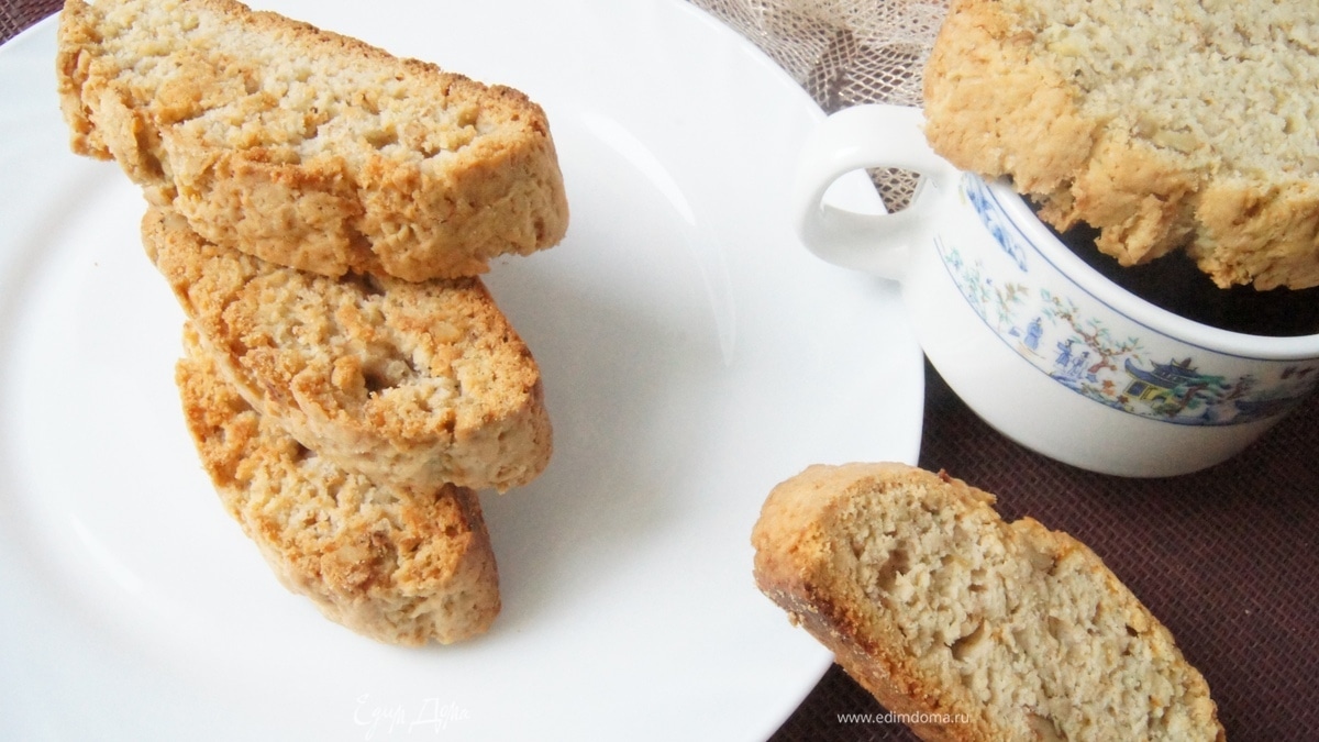 Банановое печенье-бискотти