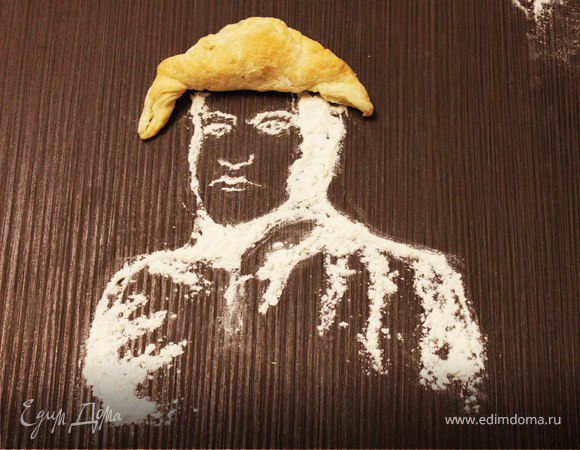 Французские круассаны с вишней и шоколадом