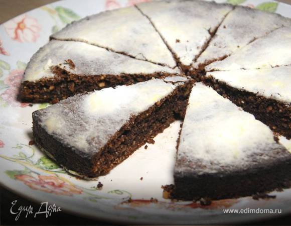 Шоколадно-апельсиновый пирог на поленте Шоколадно-апельсиновый пирог на поленте