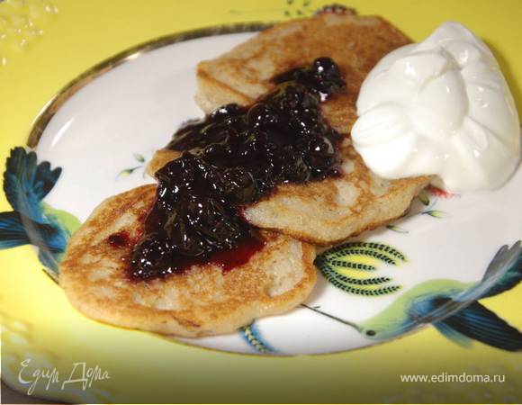 Блинчики на кефире из трех видов муки 