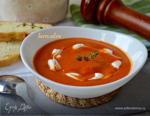 Томатный суп-пюре с нутом