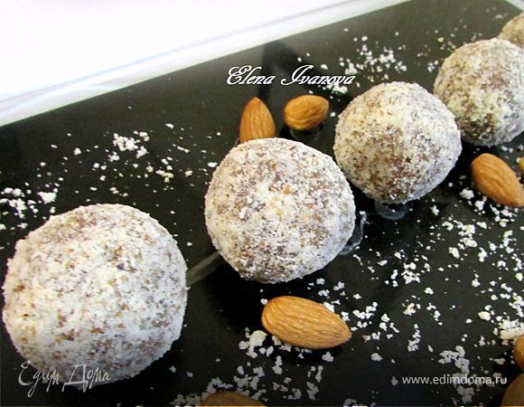 Имбирные конфеты с финиками и миндалем Имбирные конфеты с финиками и миндалем