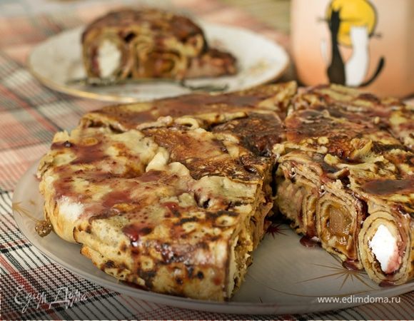 Пирог блинный «Три вкуса»